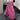 PINK ACID-WASH DENIM SKIRT WITH BUTTON CLOSURE FOR WOMEN