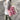 PINK AND CREAM POM POM TOTE BAG FOR CASUAL DAY