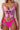 PINK BUTTERFLY-PRINT BIKINI FOR HOLIDAY SWIMWEAR