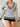 PINK COLOR BLOCK KNIT V-NECK SWEATER