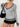 PINK COLOR BLOCK KNIT V-NECK SWEATER