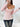 PINK COLOR BLOCK KNIT V-NECK SWEATER