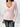 PINK COLOR BLOCK KNIT V-NECK SWEATER