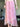 PINK FLORAL CHIFFON SKIRT ASYMMETRICAL SPRING SUMMER