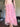 PINK FLORAL CHIFFON SKIRT ASYMMETRICAL SPRING SUMMER
