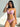 PINK HALTER BIKINI SET KNIT FABRIC TEXTURE