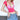 PINK HALTER BOLERO SHORT SLEEVE TEE