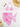 PINK MARBLE SWIMSUIT SARONG SET RANDOM PRINT ELASTANE FABRIC