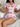 PINK PANDA ROMPER EASTERN THEMED CARTOON PRINT