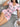 PINK PANDA ROMPER EASTERN THEMED CARTOON PRINT