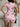 PINK PANDA ROMPER EASTERN THEMED CARTOON PRINT