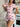 PINK PANDA ROMPER EASTERN THEMED CARTOON PRINT