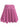 PINK PLEATED SKIRT SHINY MICRO ELASTICITY FIT