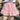 PINK RUFFLED SKIRT Y2K AESTHETIC FASHION