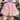 PINK RUFFLED SKIRT Y2K AESTHETIC FASHION