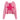 PINK STAR-PATTERNED CROPPED HOODIE FOR WOMEN