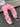 PINK STAR-PATTERNED PANTS LOOSE FIT RAW WASH COTTON