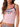 PINK TANK TOP WITH ITALY GRAPHIC AND NATIONAL FLAG PRINTS