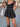 PLAID MINI DRESS WITH SHEER SLEEVES BLACK Y2K CHECKERED DESIGN