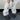 PLATFORM BOOTS STAR FUZZY LEG FAUX FUR