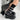 PLATFORM SHOES WITH GREY STRIPED LEG WARMERS