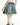 PLEATED DENIM MINI SKIRT WITH BELT