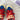 POLKA DOT RETRO LOW-TOP SNEAKERS: RED POLKA DOT PATTERN