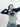 RAGLAN SHIRT AND CARGO PANTS SET VINTAGE Y2K PATCHWORK GREEN