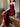 RED AND BLACK MESH TUNIC SOLID COLOR DRESS