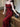 RED AND BLACK MESH TUNIC SOLID COLOR DRESS