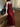 RED AND BLACK MESH TUNIC SOLID COLOR DRESS