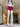 RED BELTED CARGO SHORTS DENIM COTTON SUMMER