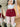 RED BELTED CARGO SHORTS DENIM COTTON SUMMER