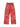 RED CARGO PANTS WITH DRAWSTRING WAIST - MID WAIST WIDE LEG STYLE