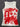 RED GRAPHIC PRINT STRAPLESS TANK TOP SUMMER