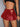 RED HEART CUTOUT MINI SKIRT FAUX LEATHER PLEATED