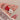 RED HEART-SHAPED RING JEWELRY ACCESSORY FOR WOMEN AND GIFT IDEA
