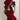 RED HOODED TOP BLACK PANTS Y2K OUTFIT