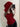 RED HOODED TOP BLACK PANTS Y2K OUTFIT