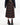 RED PLAID MIDI SKIRT: LAYERED PLEATS