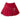 RED PLEATED MINI SKIRT BOLD BUCKLE BELT