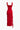 RED RUFFLED MAXI DRESS FOR ELEGANT SPECIAL OCCASION