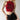 RED SLEEVELESS TOP AESTHETIC EYES PRINT