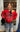 RED SPIDERWEB ZIP-UP HOODIE FOR HIP HOP STYLE URBAN WEAR