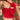 RED STRAPLESS TOP WITH FLORAL EMBELLISHMENT FOR WOMEN