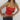 RED TANK TOP WITH YELLOW TRIM COTTON PRINT CASUAL