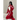 RED TRACKSUIT WITH WHITE STRIPES WIDE LEG HIGH WAIST DESIGN