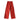 RED TRACKSUIT WITH WHITE STRIPES WIDE LEG HIGH WAIST DESIGN