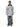 RETRO BASEBALL JACKET THORN ROSE DESIGN WITH DISTRESSED JEANS ENSEMBLE
