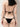 RHINESTONE BLACK BIKINI SUMMER Y2K SPICY